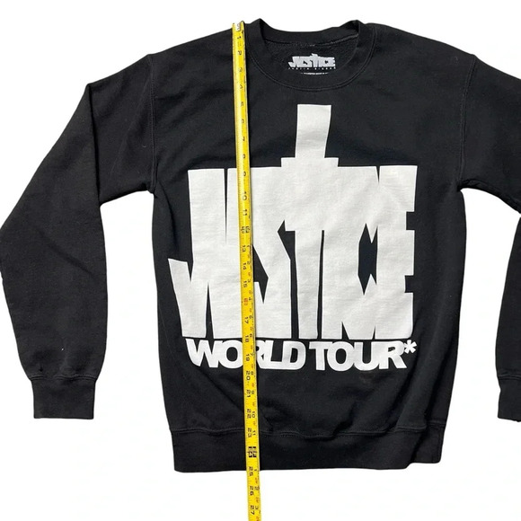 Justin Bieber Sweatshirt Men’s S Black Pullover Crew Neck Sweater Justice Tour - Picture 7 of 7